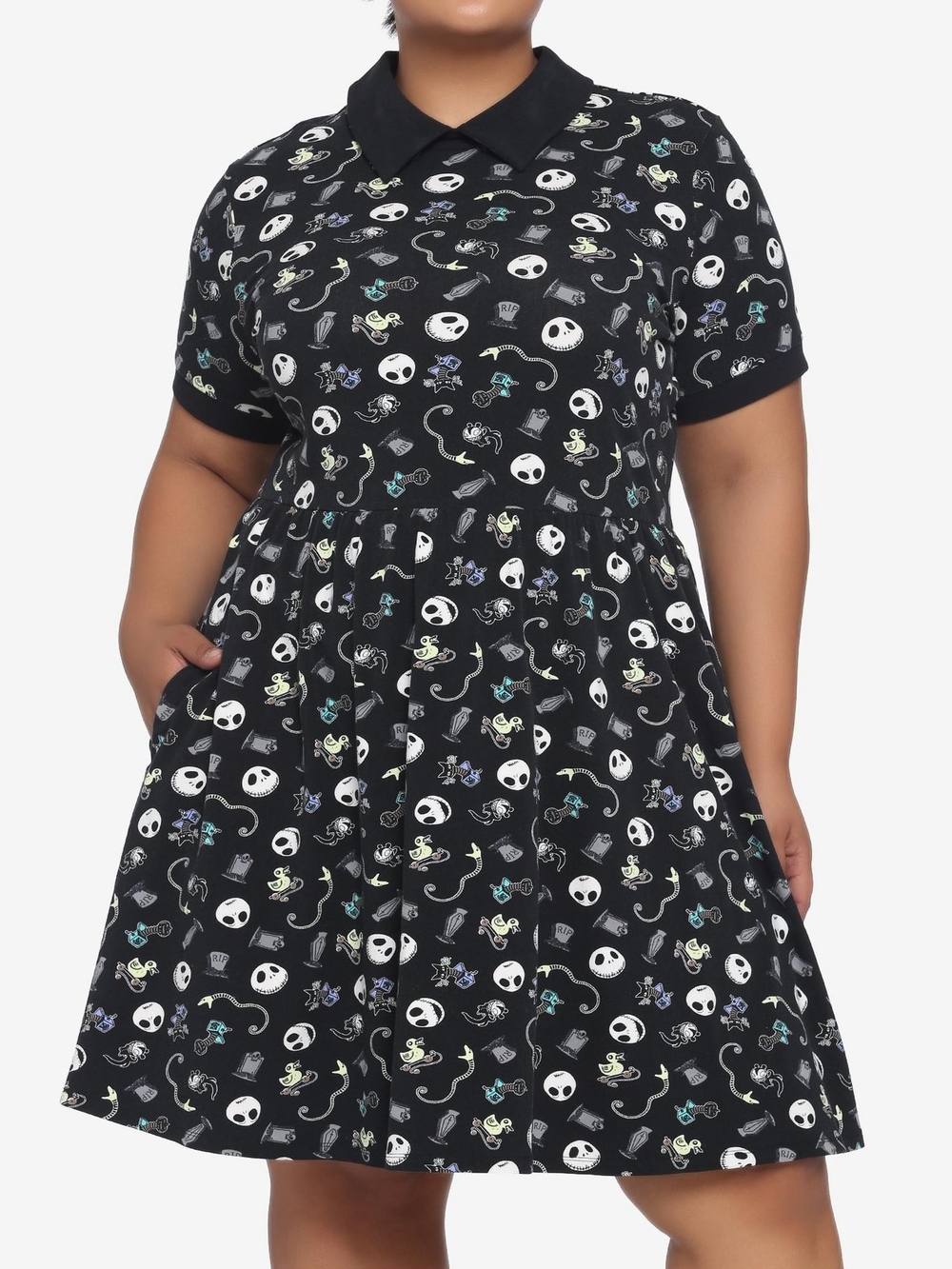 DisneyThe Nightmare Before Christmas Icons Collar Dress Plus Size